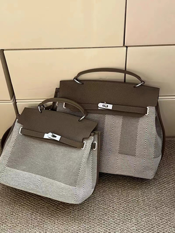 2024 retro torba velikog kapaciteta za svakodnevnu uporabu – luksuzna platina Kelly torba s širokom naramenicom za žene