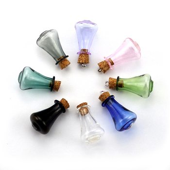 Mini sticlă de dorințe din sticlă – recipient gol pentru bijuterii DIY, formă specială, sticlă plutitoare
