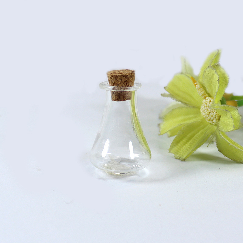 Mini sticlă de dorințe din sticlă – recipient gol pentru bijuterii DIY, formă specială, sticlă plutitoare