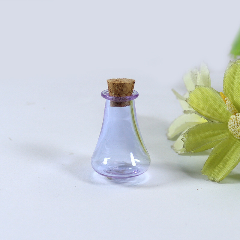 Mini sticlă de dorințe din sticlă – recipient gol pentru bijuterii DIY, formă specială, sticlă plutitoare