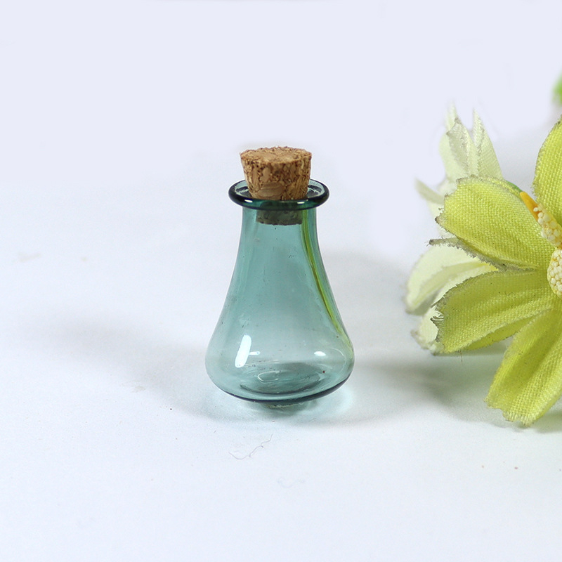 Mini sticlă de dorințe din sticlă – recipient gol pentru bijuterii DIY, formă specială, sticlă plutitoare