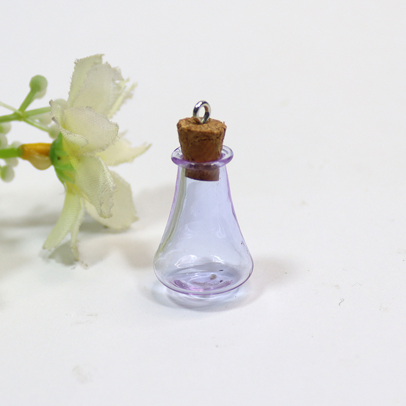 Mini sticlă de dorințe din sticlă – recipient gol pentru bijuterii DIY, formă specială, sticlă plutitoare