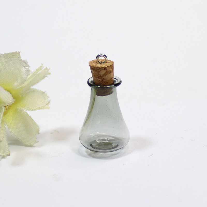Mini sticlă de dorințe din sticlă – recipient gol pentru bijuterii DIY, formă specială, sticlă plutitoare