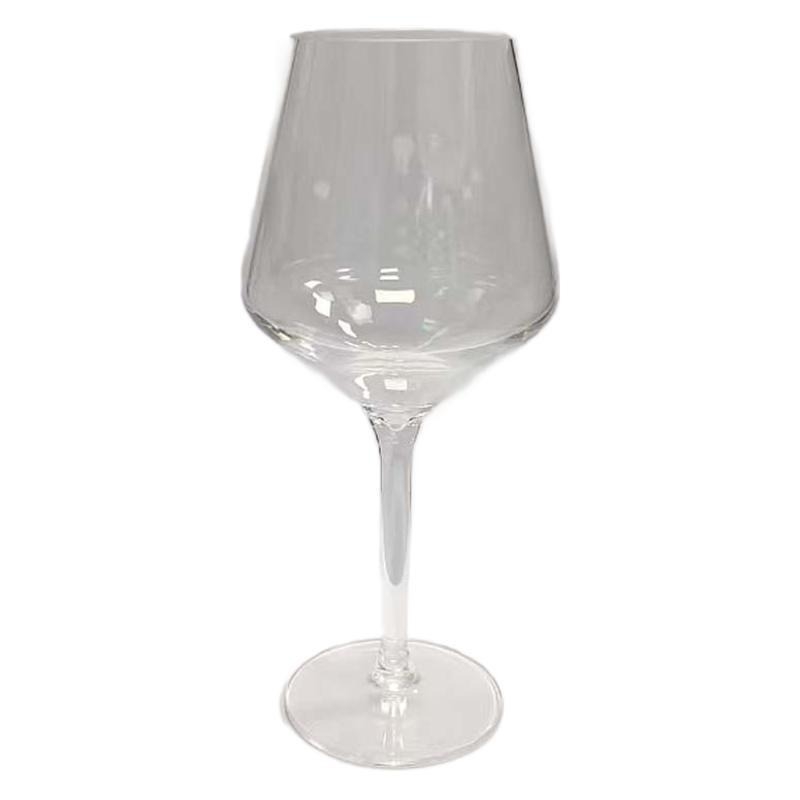 Pahar de vin transparent din PMMA, turnare prin injecție, 500 ml, corp mare, design modern minimalist