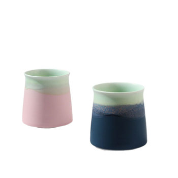 Set ceramic de cafea pentru degustare de espresso preparat manual, cu căni aromatice