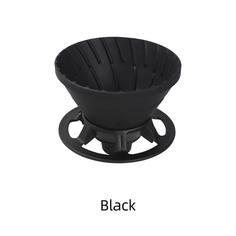 Filtru de cafea pliabil din silicon cu pâlnie – pentru camping în aer liber și uz casnic