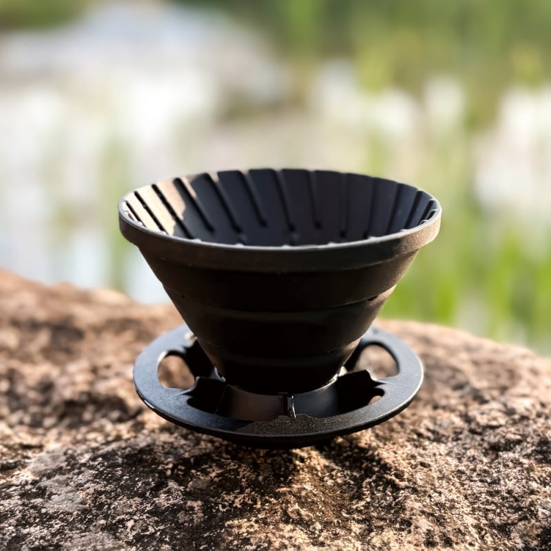 Filtru de cafea pliabil din silicon cu pâlnie – pentru camping în aer liber și uz casnic