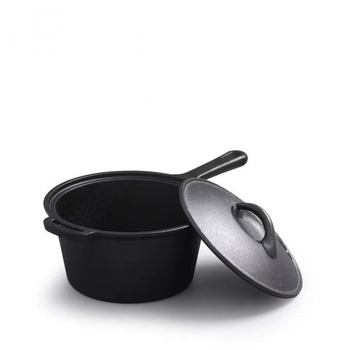 Oală de lapte din fontă, antiaderentă, mâner din fontă, stil occidental, pentru bucătărie casnică