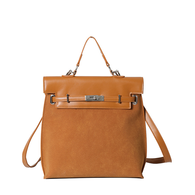 Ženska retro kožna crossbody torba srednje veličine, velikog kapaciteta, model 2025