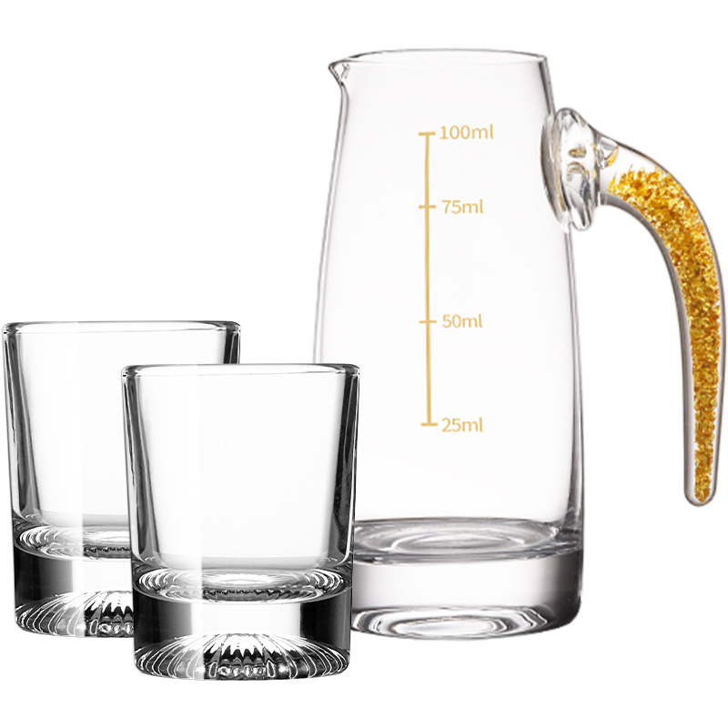 Bon pahare din cristal pentru spirtoase, set 1-2 pahare, design modern minimalist pentru degustare