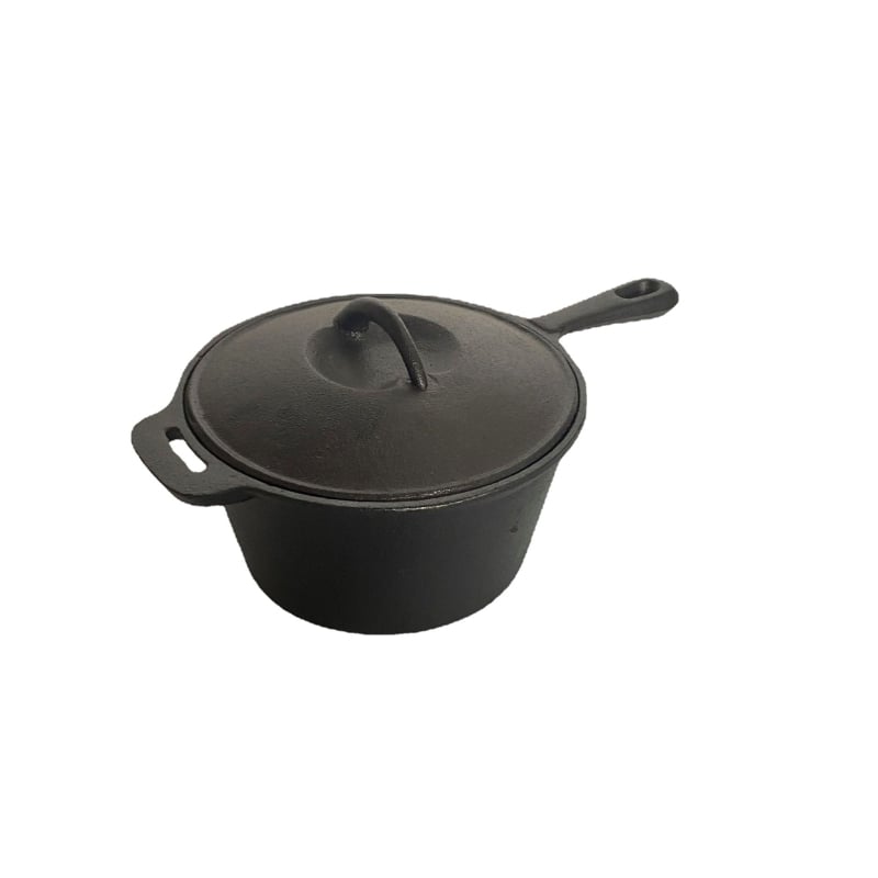 Oală din fontă, corp unic, pentru lapte și hrană de bebeluși, 19 cm