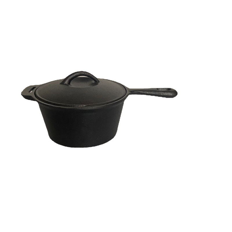 Oală din fontă, corp unic, pentru lapte și hrană de bebeluși, 19 cm