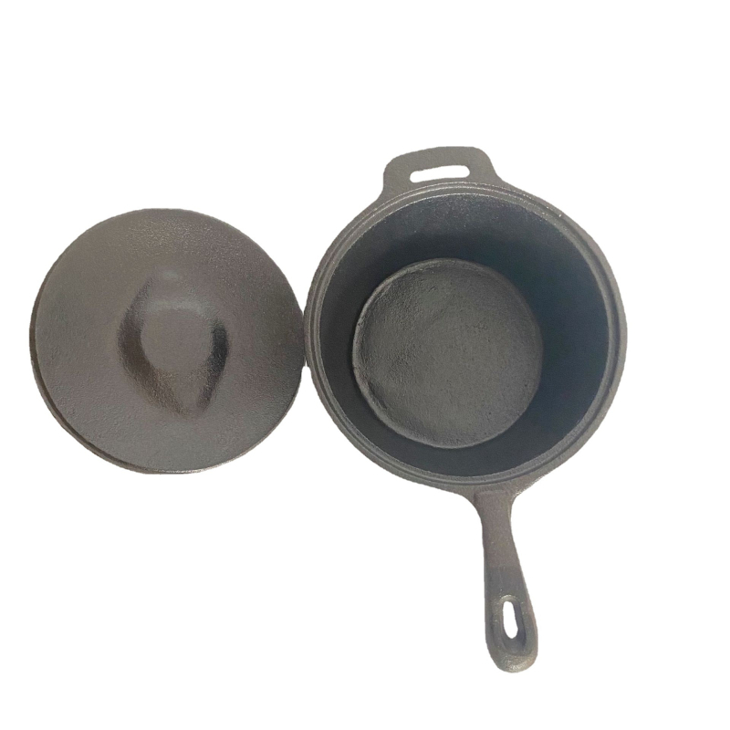 Oală din fontă, corp unic, pentru lapte și hrană de bebeluși, 19 cm