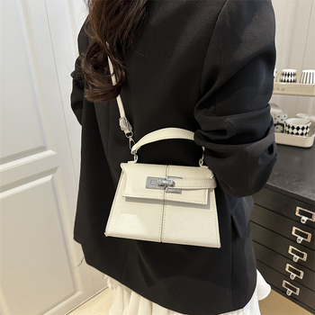 Torba u korejskom stilu za svakodnevnu upotrebu, Kelly oblik, jednobojna PU koža, jednostavna torba za rame i crossbody za žene