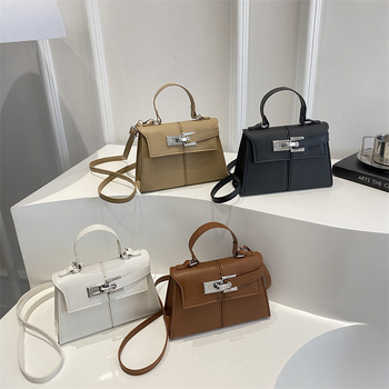 Torba u korejskom stilu za svakodnevnu upotrebu, Kelly oblik, jednobojna PU koža, jednostavna torba za rame i crossbody za žene