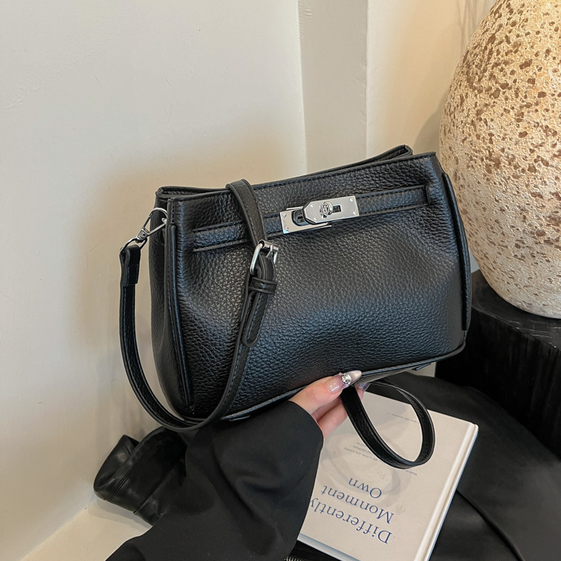 Premium vintage Kelly torbica za žene, 2025 trend, PU lychee koža, srednja veličina, preko ramena i crossbody torba za svakodnevnu upotrebu