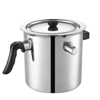 Vas de lapte din oțel inoxidabil cu pereți dubli, controlul temperaturii și capac cu fluier, vas de miere în bain-marie, oală de supă durabilă cu mâner pentru uz casnic