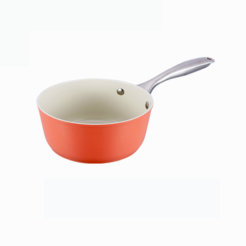 Set pentru alimentație bebeluș: tigaie antiaderentă din piatră Maifan, oală mică pentru lapte, oală pentru tăiței – culori la alegere