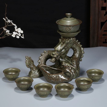 Set de ceai automată Xianglong, infuzor simplu, logo personalizabil, set cadou din ceramică