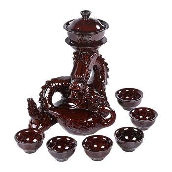 Set de ceai automată Xianglong, infuzor simplu, logo personalizabil, set cadou din ceramică