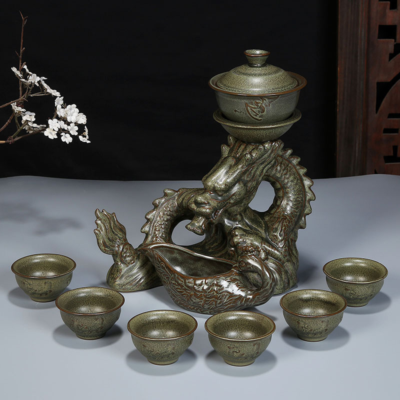 Set de ceai automată Xianglong, infuzor simplu, logo personalizabil, set cadou din ceramică