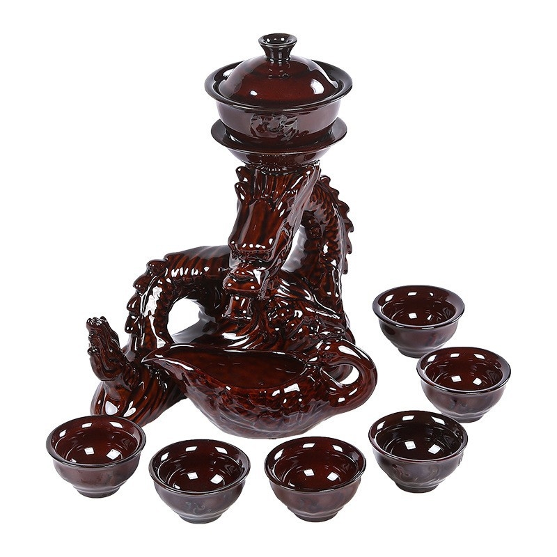 Set de ceai automată Xianglong, infuzor simplu, logo personalizabil, set cadou din ceramică
