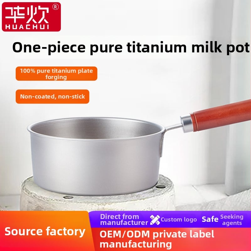 Hua Cooking Oală din titan pentru bebeluși — mică, fără strat, multifuncțională