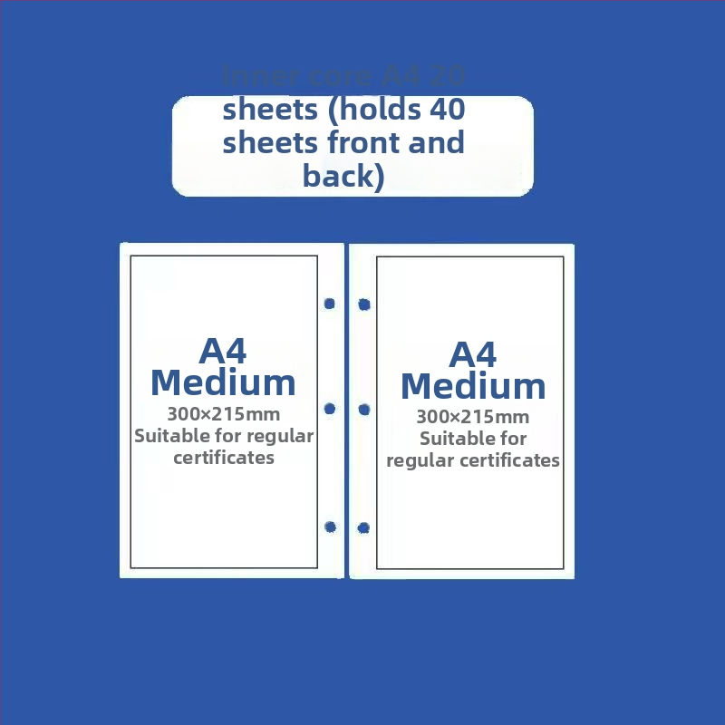 Mapă din piele simplă, pentru format A4, cu pagini detașabile, un suport de documente practic, cu posibilitatea imprimării logo-ului pe copertă