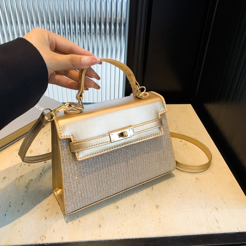 Ženska torbica s jedinstvenom teksturom, jesen 2024, Kelly crossbody, mala kvadratna torbica za rame