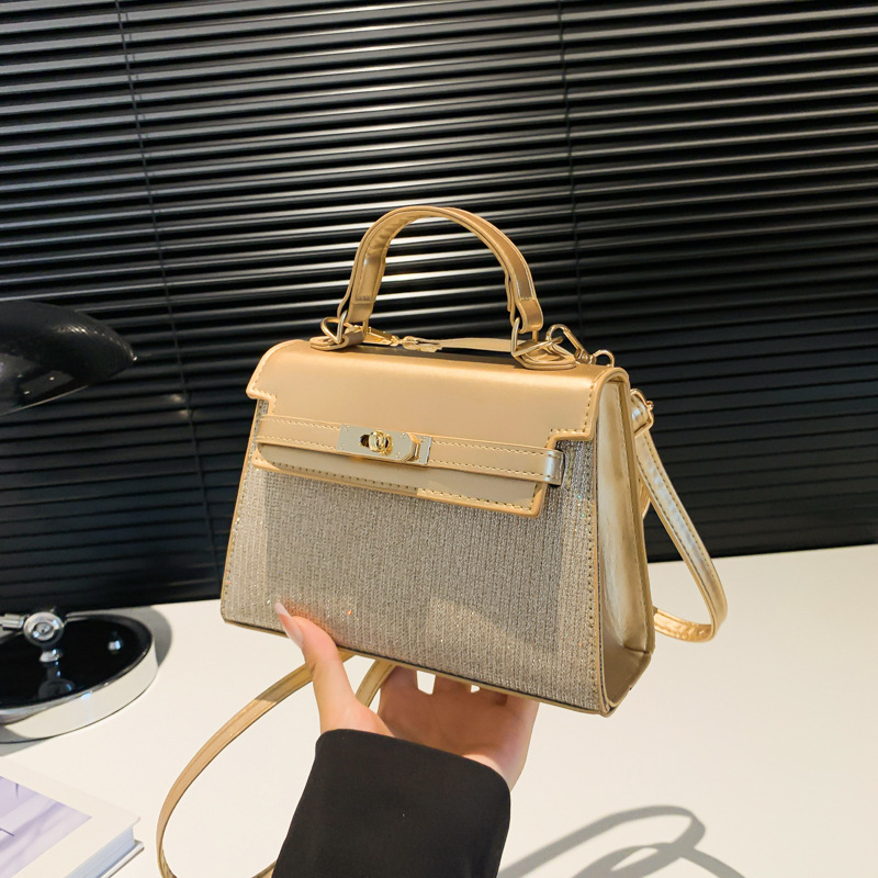 Ženska torbica s jedinstvenom teksturom, jesen 2024, Kelly crossbody, mala kvadratna torbica za rame