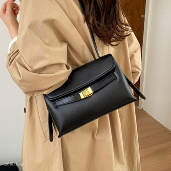 Elegantna mini crossbody torba s kvadratnim oblikom, japansko-korejski stil, PU koža, proljeće 2026