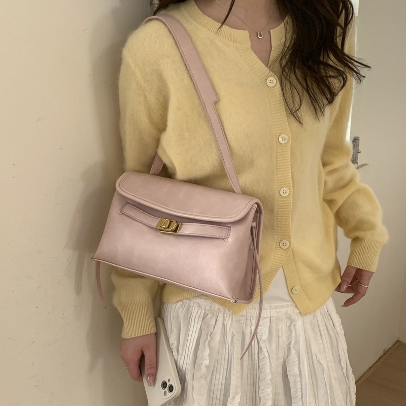 Elegantna mini crossbody torba s kvadratnim oblikom, japansko-korejski stil, PU koža, proljeće 2026