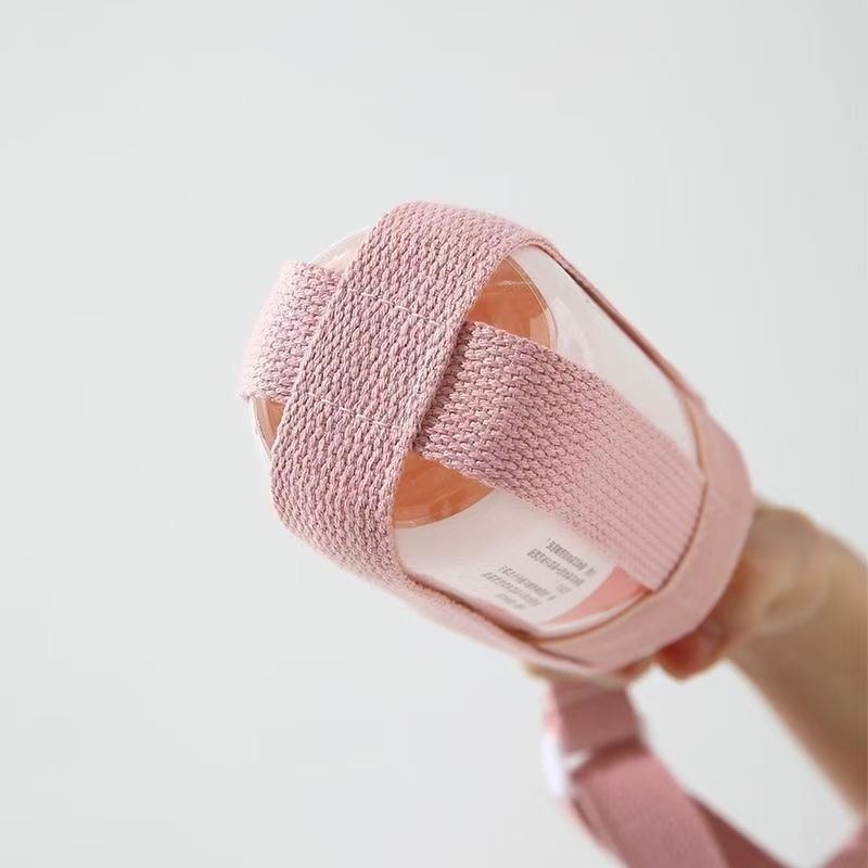 Curea portabilă pentru sticlă cu husă izolantă pentru pahar și snur crossbody pentru copii