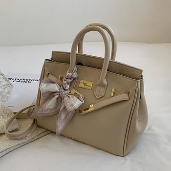 Ženska Kelly torba s PU teksturom, srednje veličine, svakodnevni stil, crossbody i ručna torba