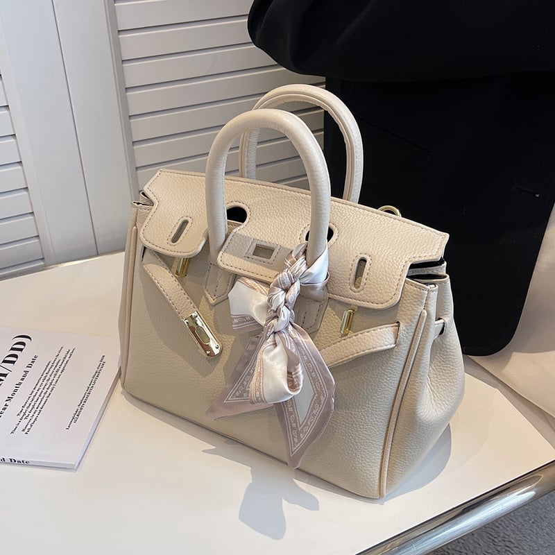 Ženska Kelly torba s PU teksturom, srednje veličine, svakodnevni stil, crossbody i ručna torba