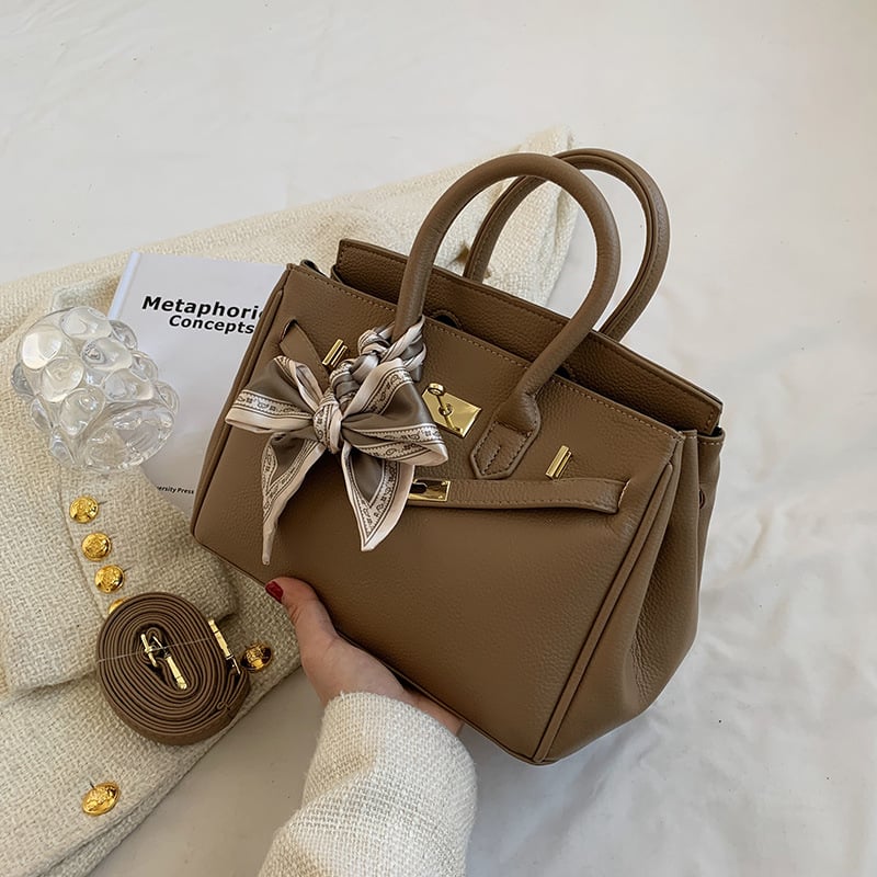 Ženska Kelly torba s PU teksturom, srednje veličine, svakodnevni stil, crossbody i ručna torba