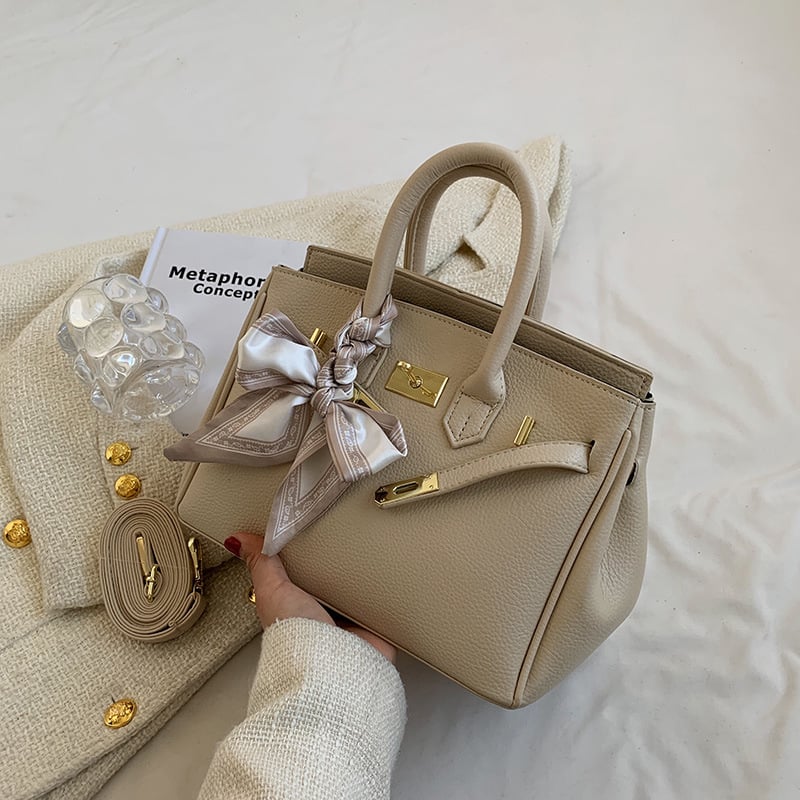 Ženska Kelly torba s PU teksturom, srednje veličine, svakodnevni stil, crossbody i ručna torba