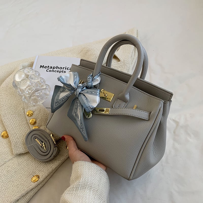 Ženska Kelly torba s PU teksturom, srednje veličine, svakodnevni stil, crossbody i ručna torba