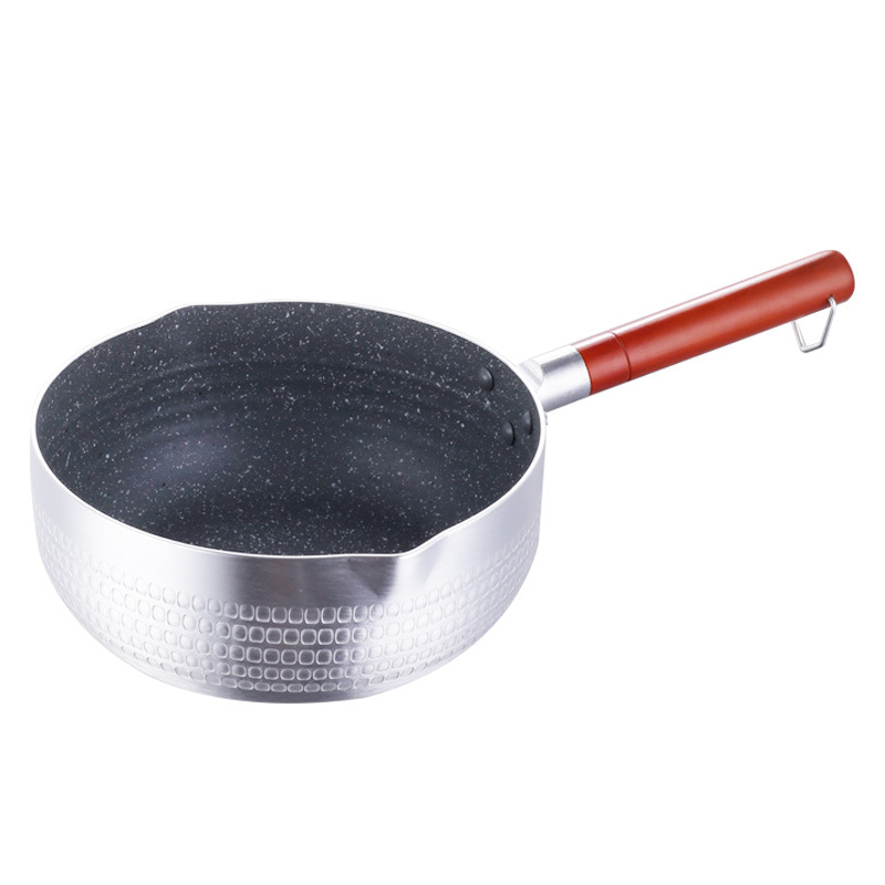 Tigaie din aluminiu, stil japonez, pentru supe, tăiței și terci, antiaderent, porție individuală, pentru uz casnic