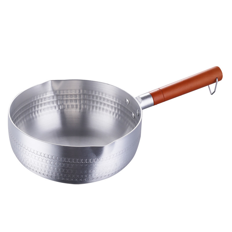 Tigaie din aluminiu, stil japonez, pentru supe, tăiței și terci, antiaderent, porție individuală, pentru uz casnic