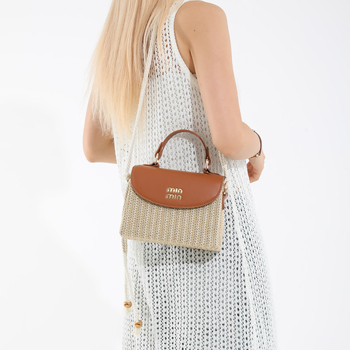 2026 Inspirovana slamena torba, svježa višebojna ženska torba za rame i crossbody