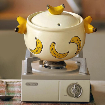 Chaorui Nuobao oală ceramică cu capac, oală neagră din ceramică carbonizată, design modern minimalist, capacitate 2,1–4 L, compatibilă cu plita pe gaz, model Secret Garden