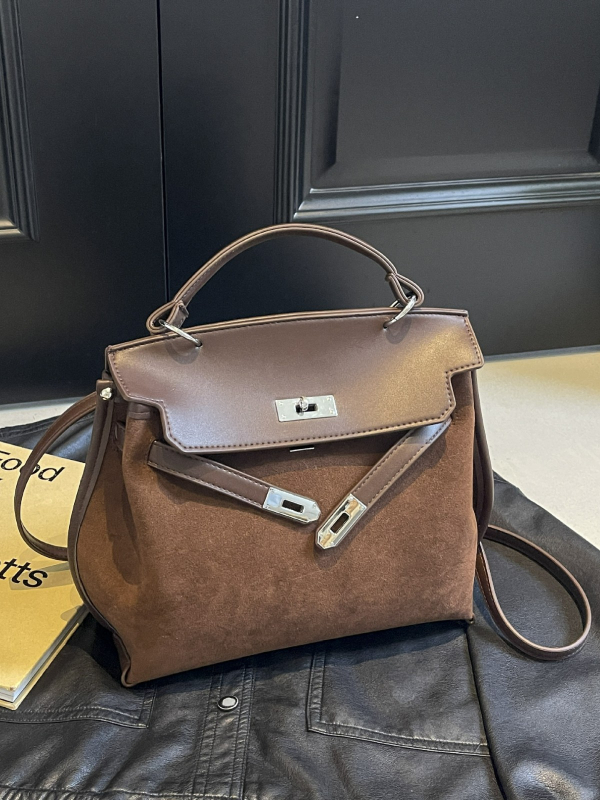 Premium matirana Kelly torba za žene, model 2025 jesen-zima, retro i svestrana za svakodnevnu upotrebu, crossbody torba
