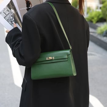 2026 nova moda od prave kože: mala crossbody torbica za žene, svestrana, visoke kvalitete goveđe kože