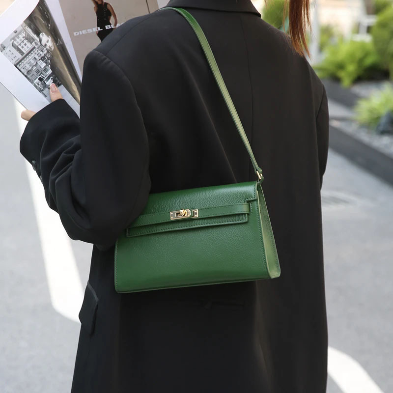 2026 nova moda od prave kože: mala crossbody torbica za žene, svestrana, visoke kvalitete goveđe kože