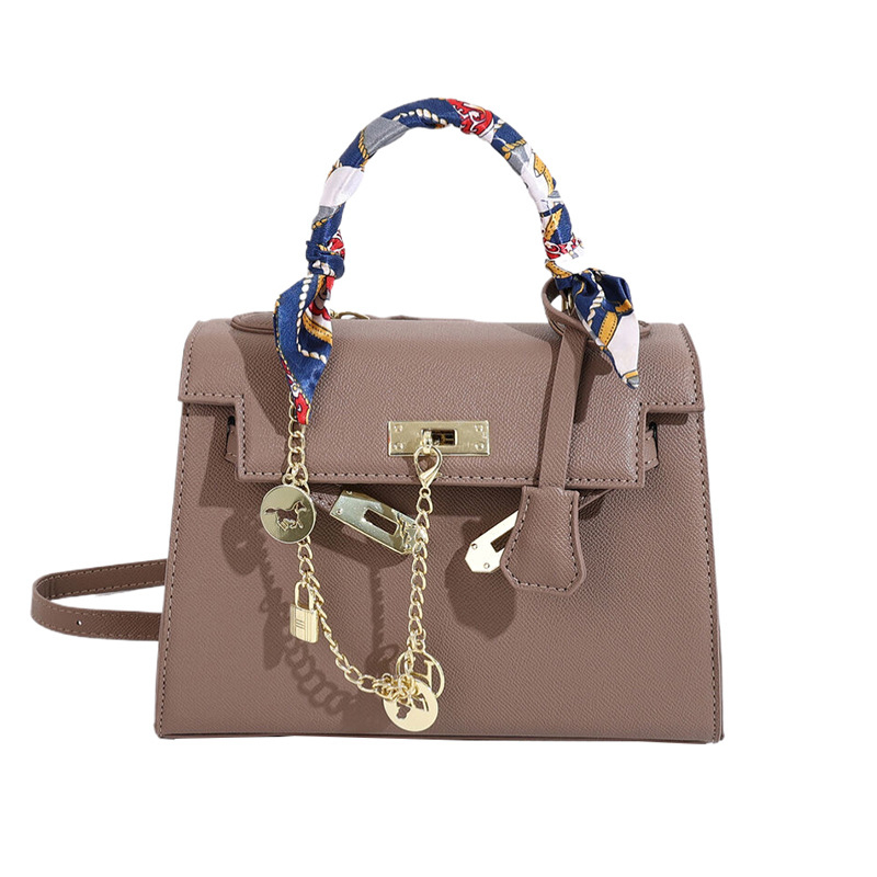 Ženska Kelly torba srednje veličine, crossbody i ručna torba, PU koža, zatvarač s mehanizmom zaključavanja, poliester podstava, pravokutnog oblika, za svakodnevnu upotrebu