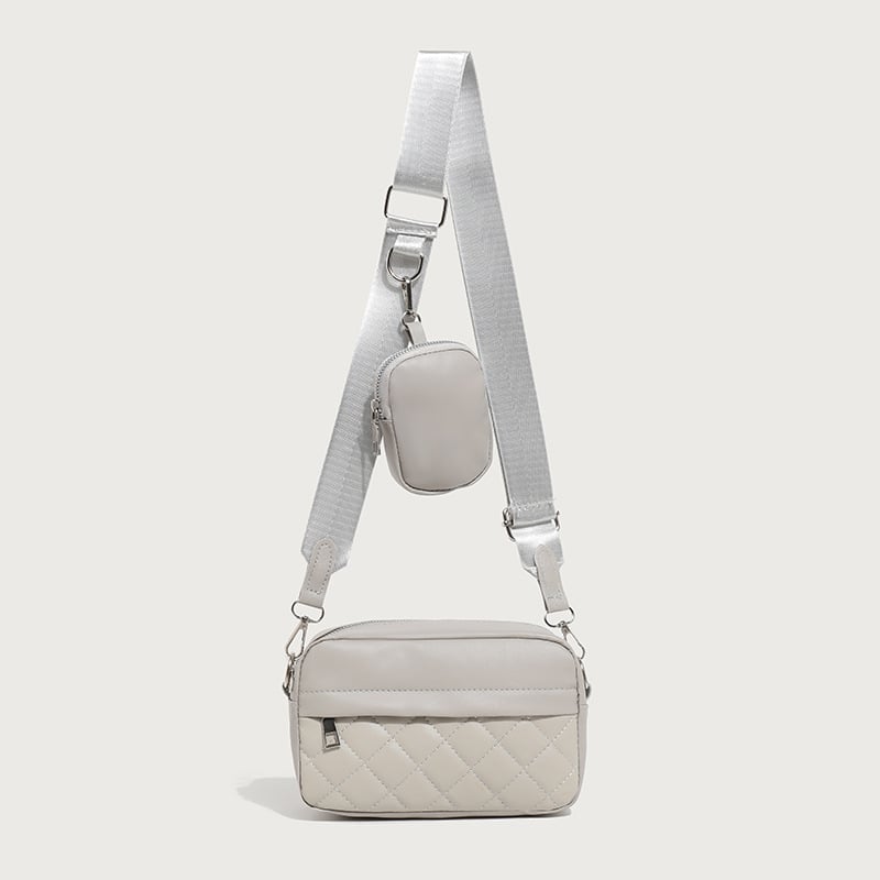 2025 nova modna ženska torbica preko ramena s jednostavnim izvezenim rombom, stil crossbody
