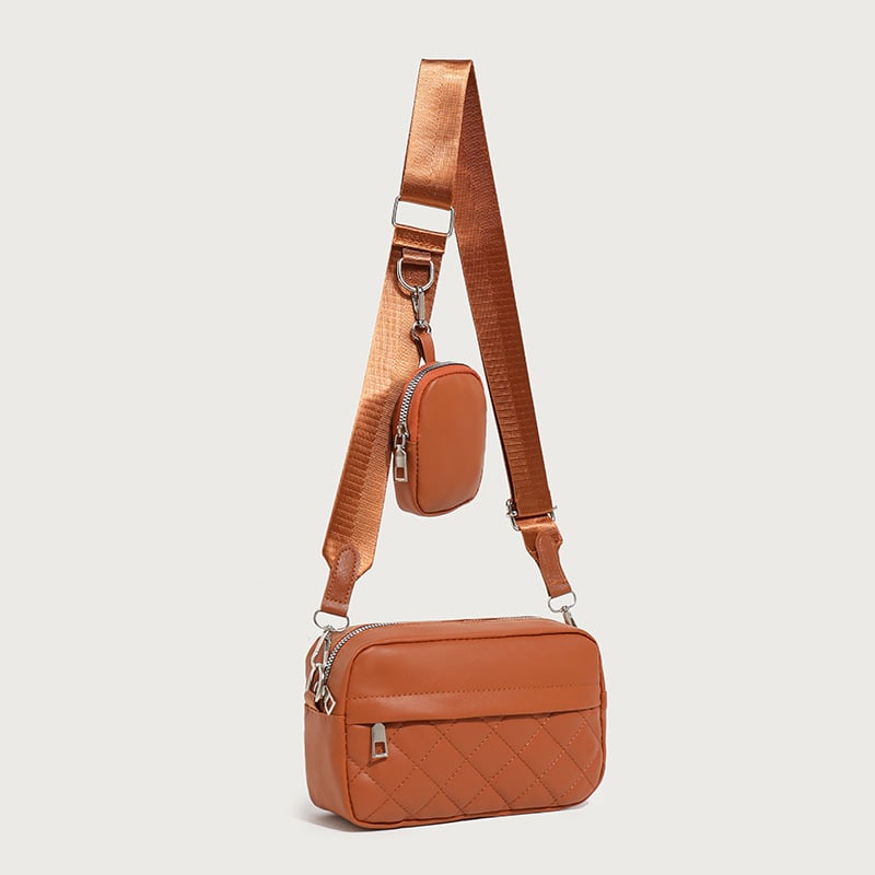 2025 nova modna ženska torbica preko ramena s jednostavnim izvezenim rombom, stil crossbody