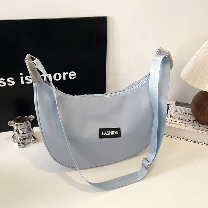 Ženska crossbody torba u obliku dumplinga – moderan retro stil, svakodnevna platnena torba za studentice