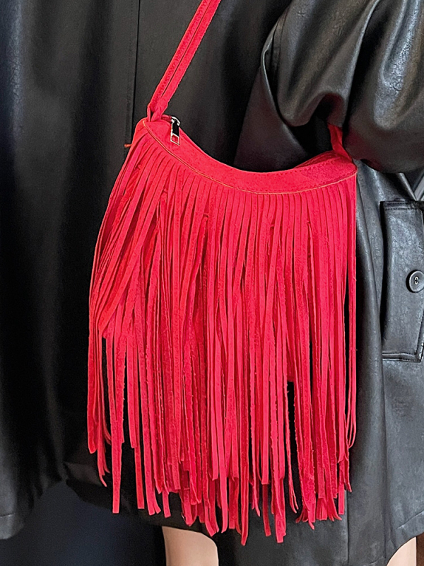 2025 mat torbica za rame za žene — crossbody, koža-velur retro stil, europsko-američki dizajn